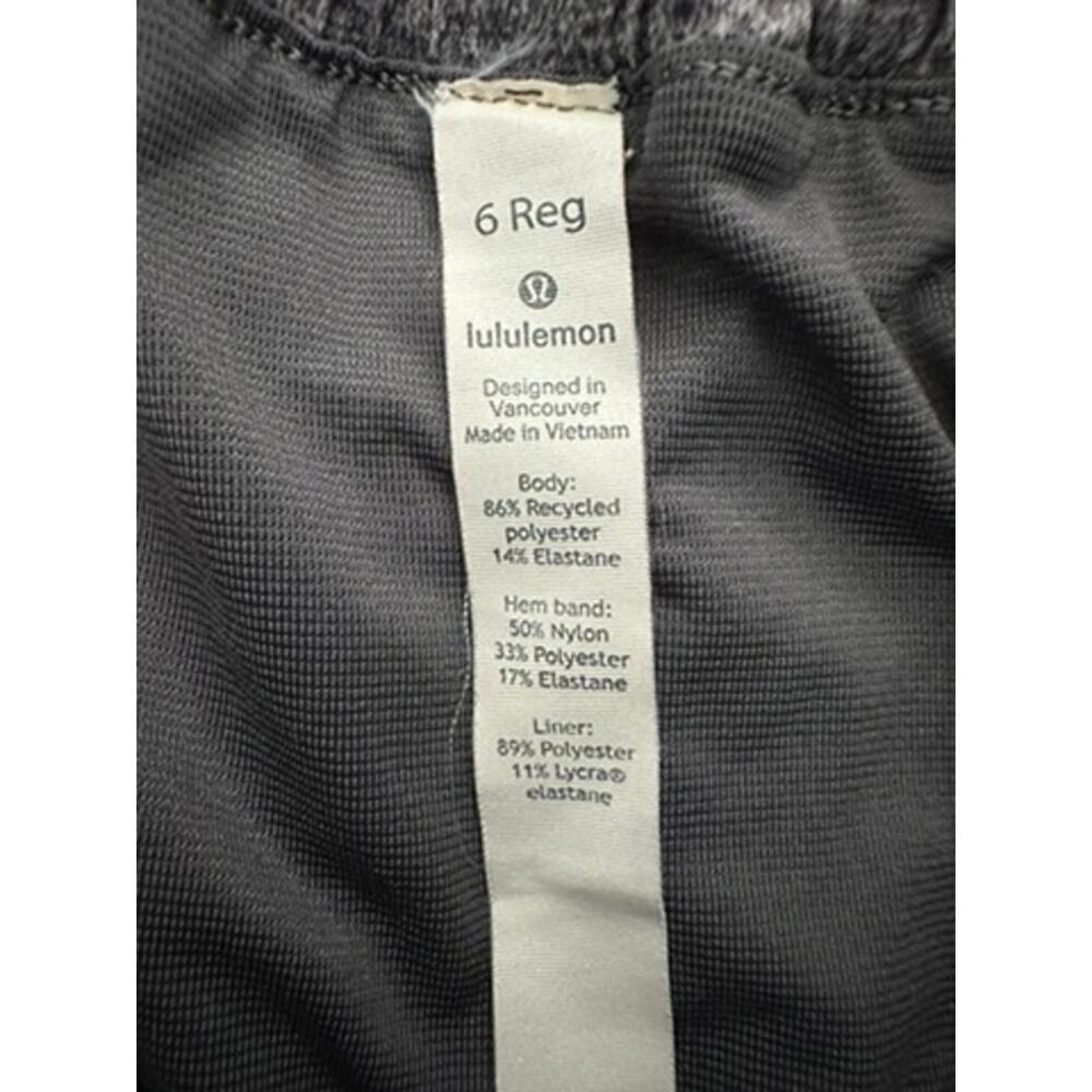 Lululemon Hotty Hot Short II *Long 4" Heather Lux Multi Black / Heathered Black - Picture 4 of 8